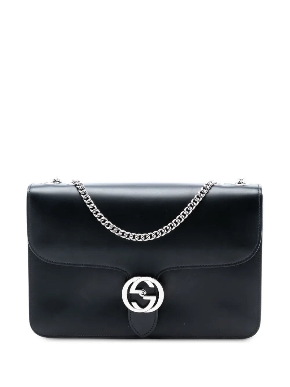 2016-2025 Medium Polished Calfskin Dollar Interlocking G crossbody bag