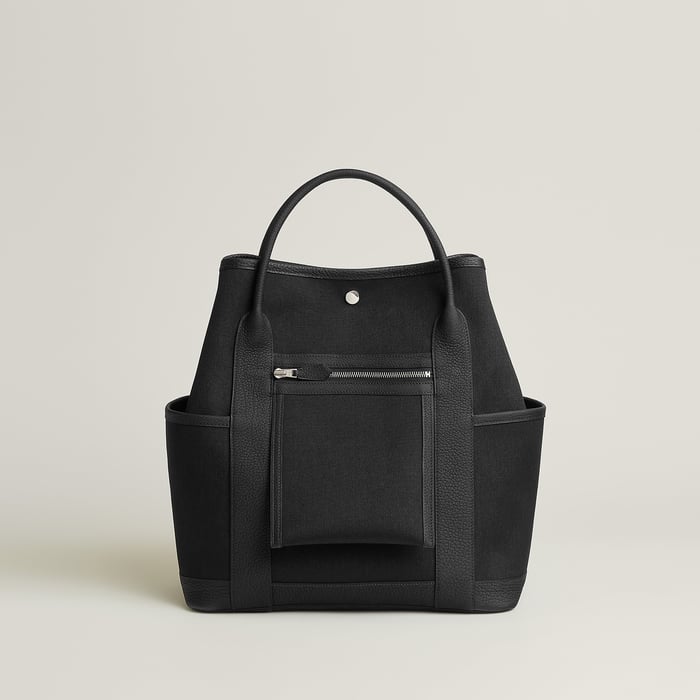 Noir Garden Party Pockets Vertical Bag