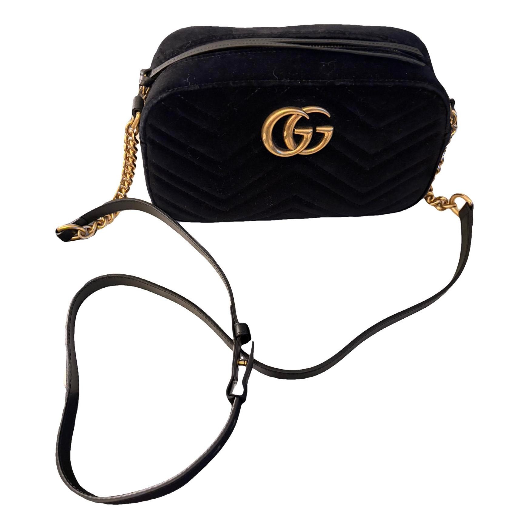 GG Marmont velvet crossbody bag