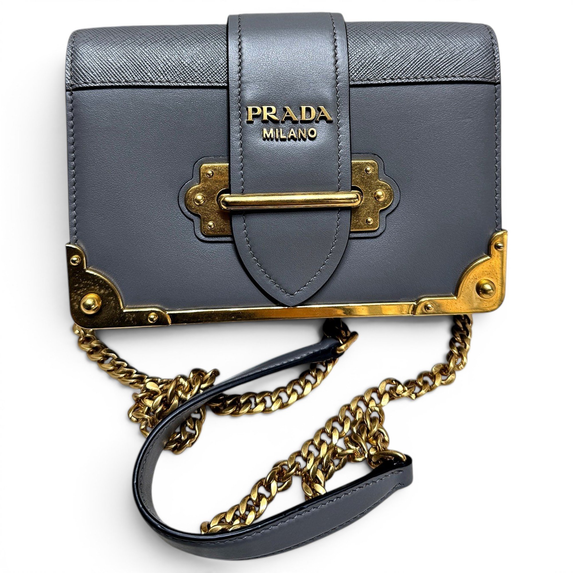 Cahier leather handbag