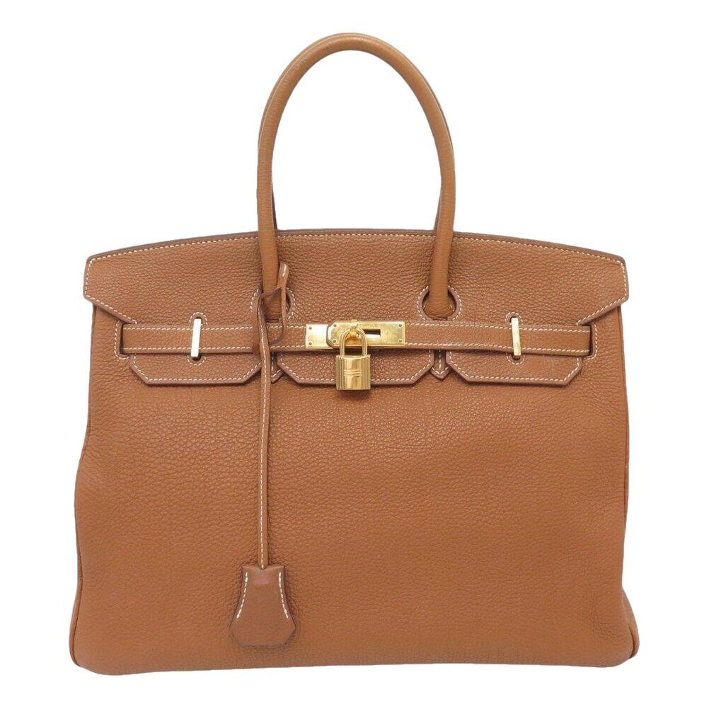 Birkin 35 leather handbag
