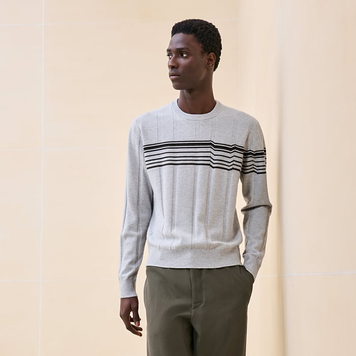 Silex "Lignes Brisees" Crewneck Sweater