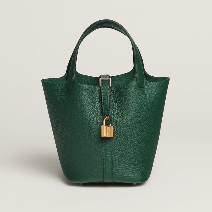 Sac Hermès Picotin 18 en Vert Moyen