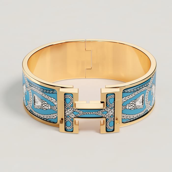 Crépuscule Bleu Clic Clac H Grand Apparat Bracelet