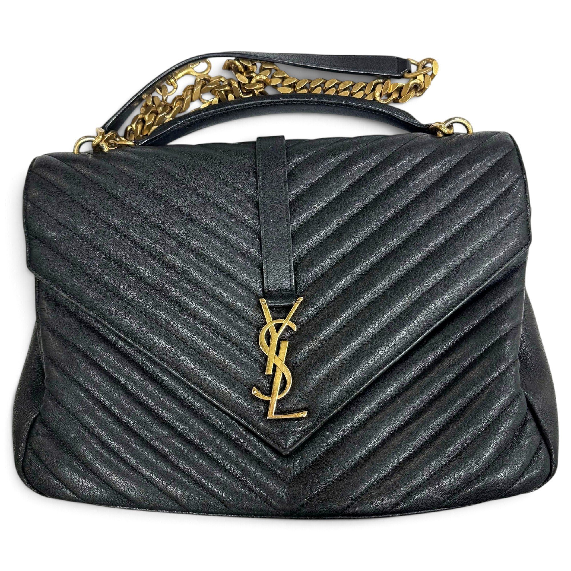 Collége monogramme leather handbag