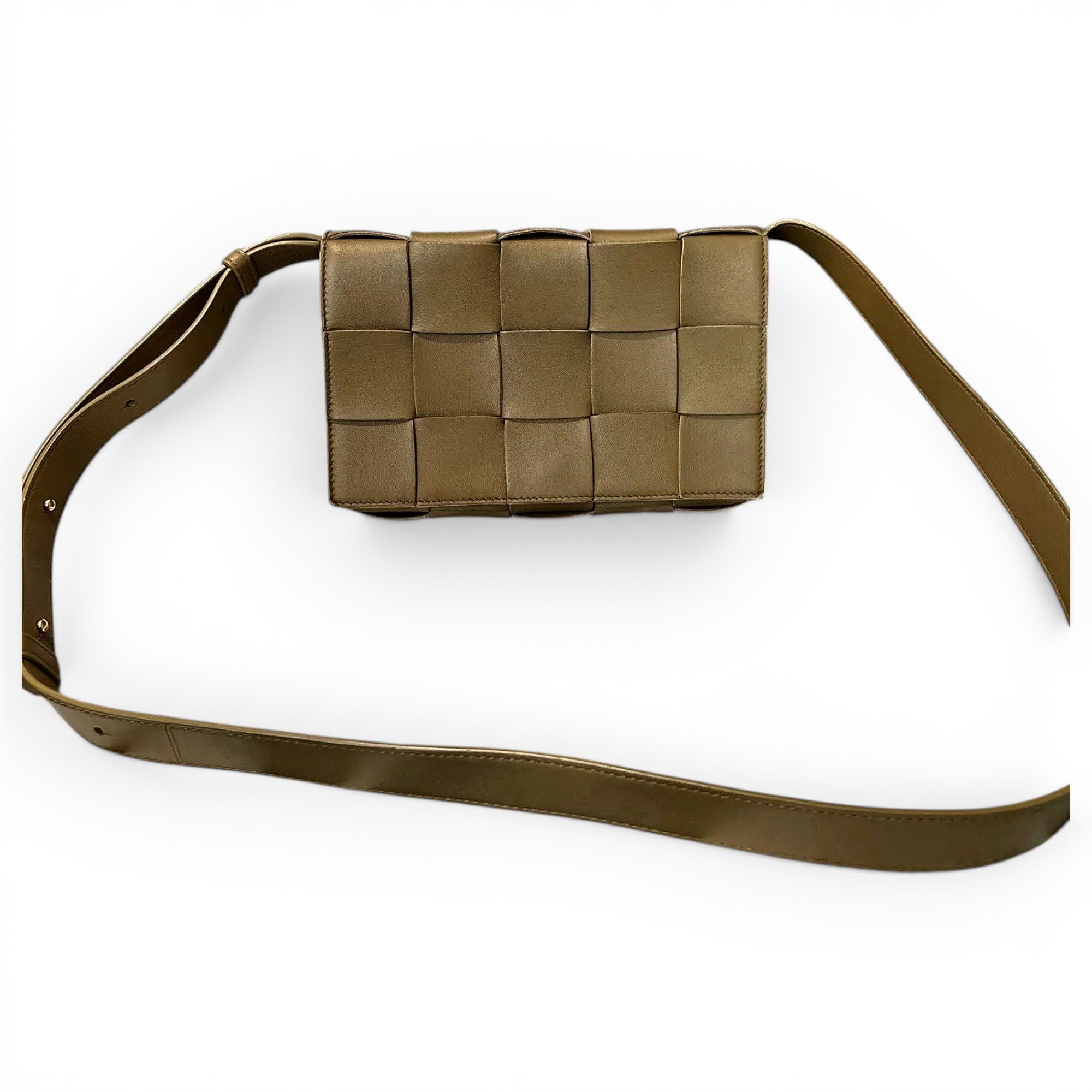 Cassette leather crossbody bag