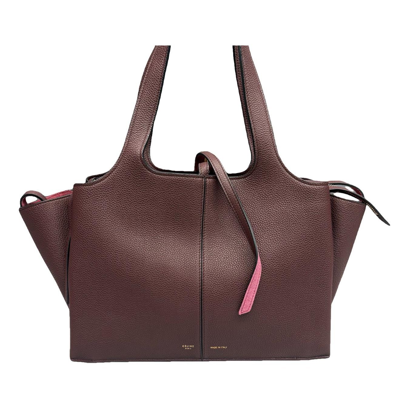 Tri-Fold leather tote