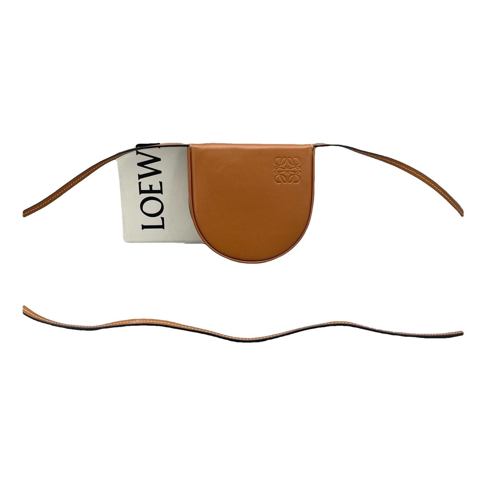 Heel leather handbag