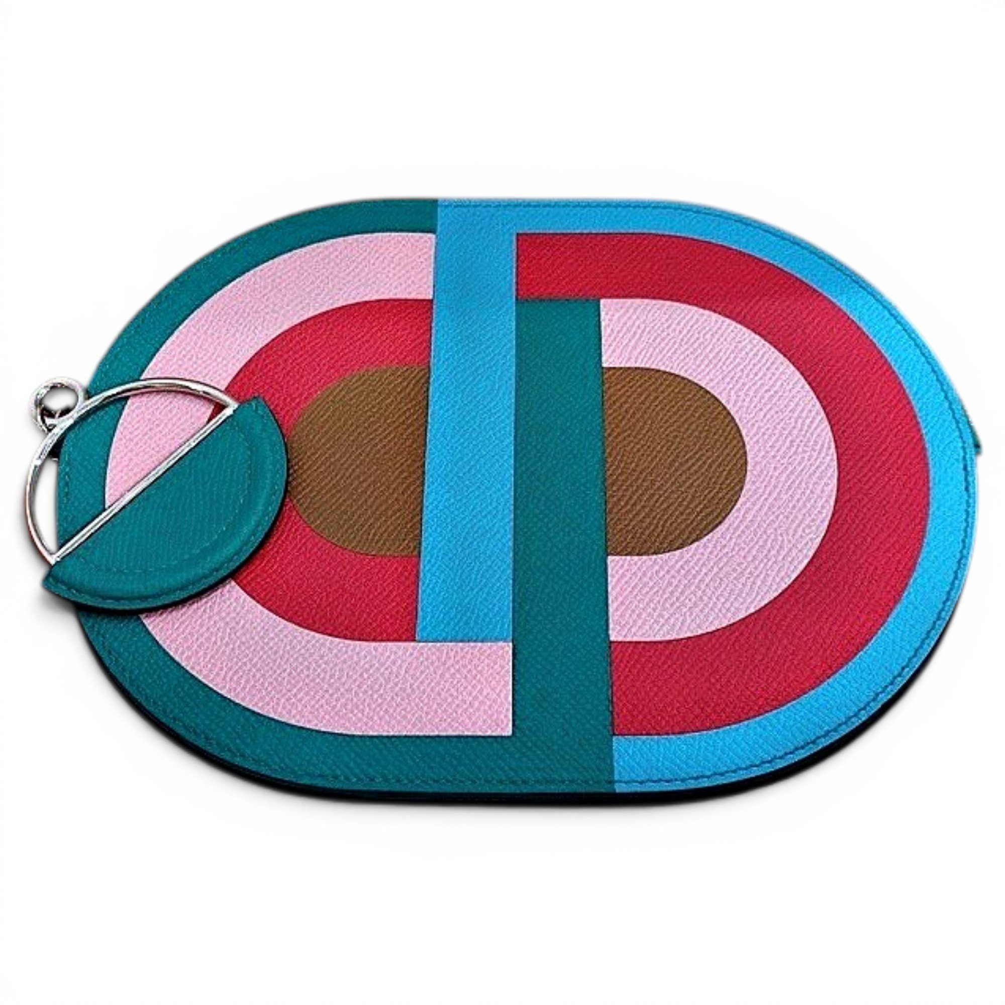 Leather clutch bag