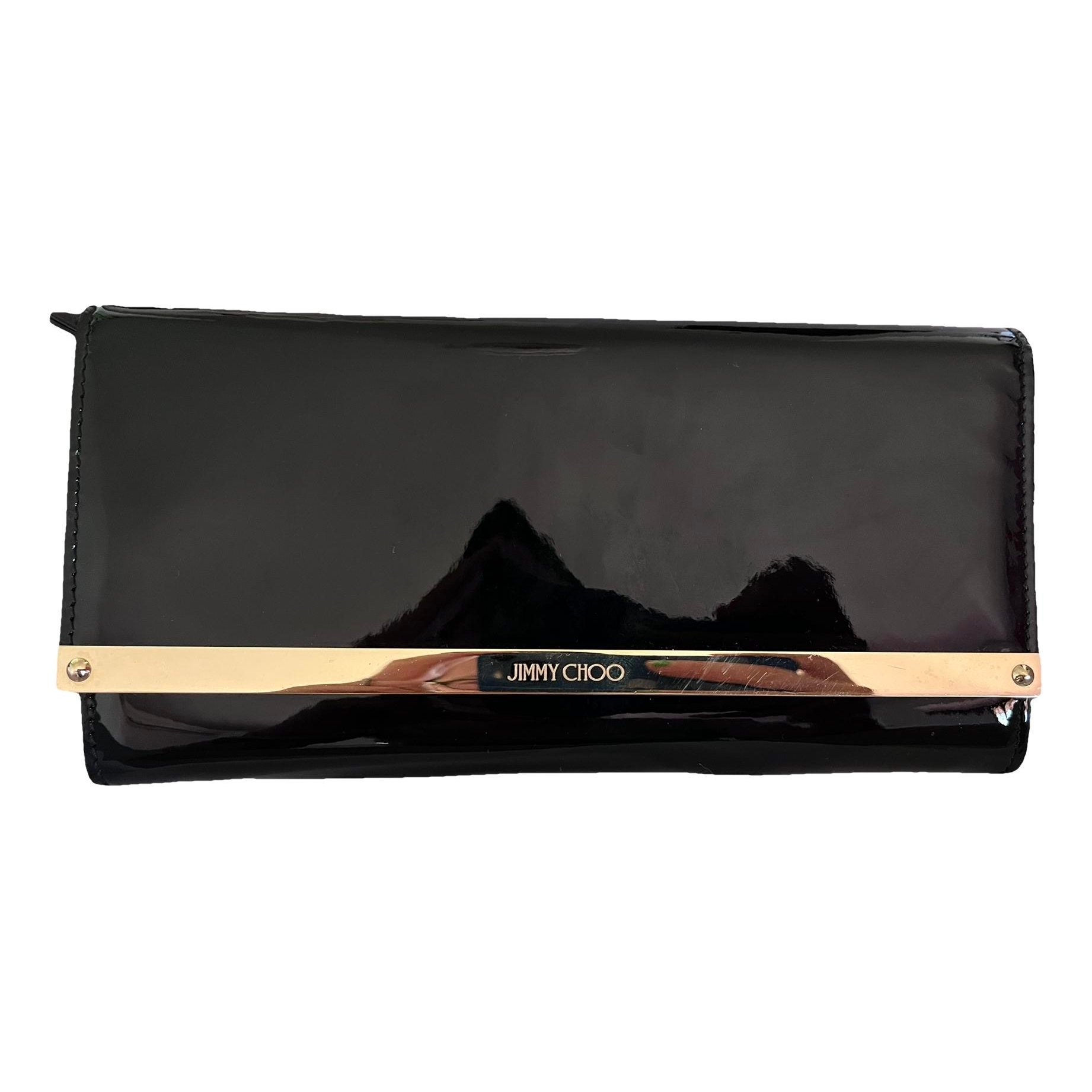 Leather clutch bag