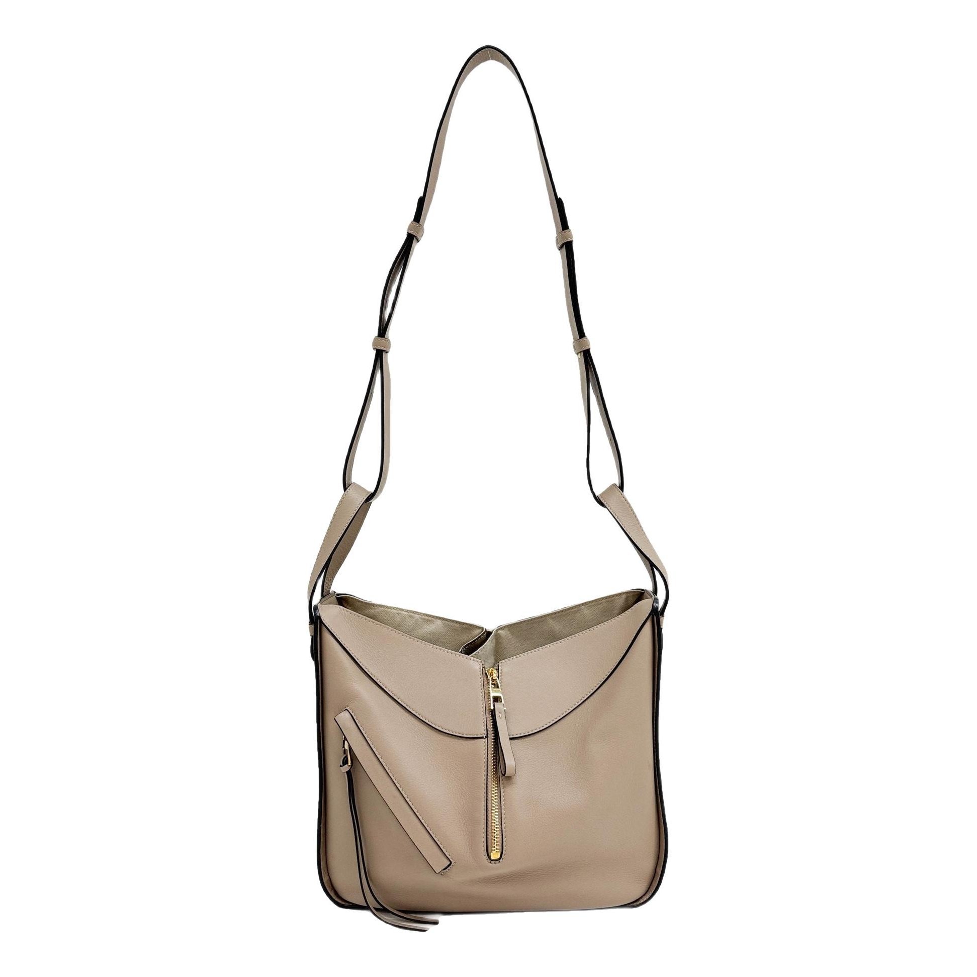 Hammock leather handbag