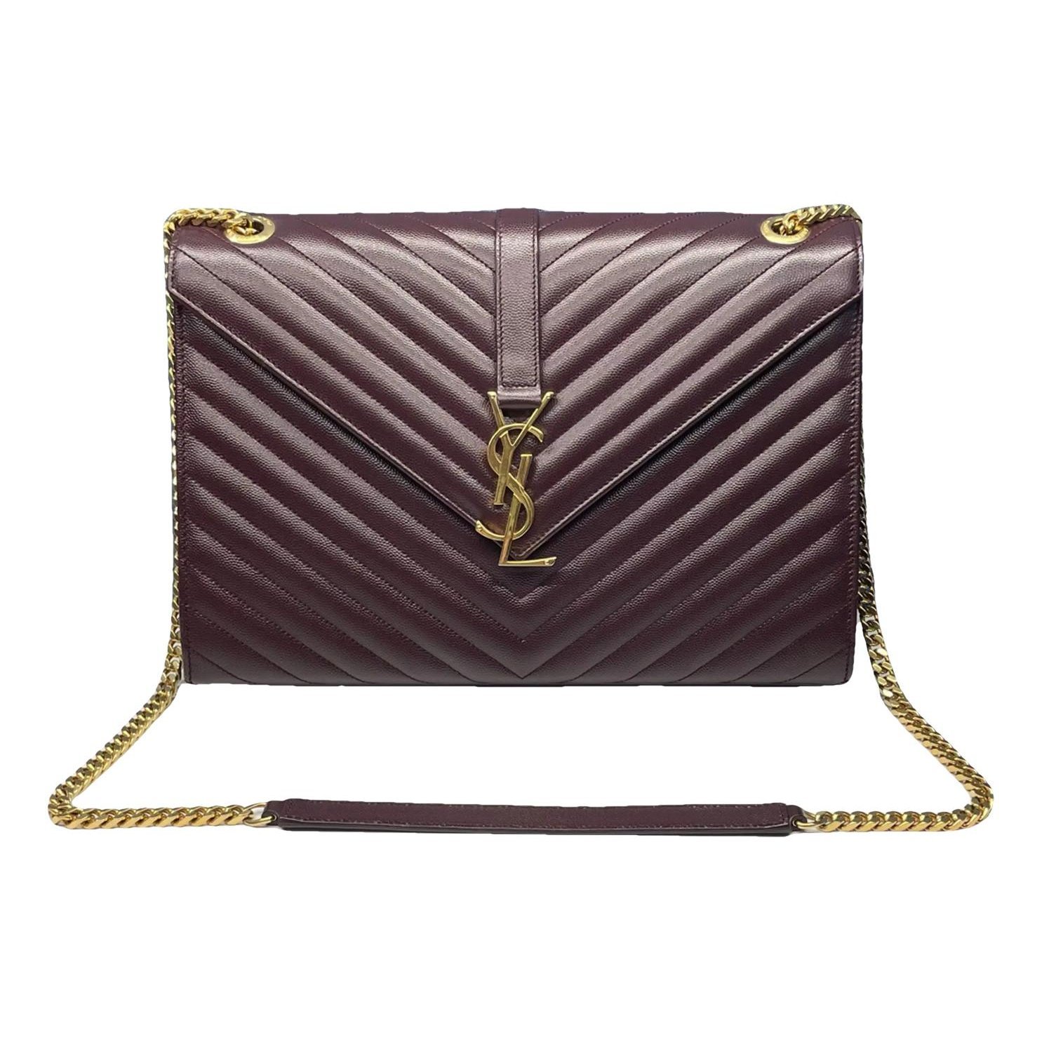 Envelope leather handbag