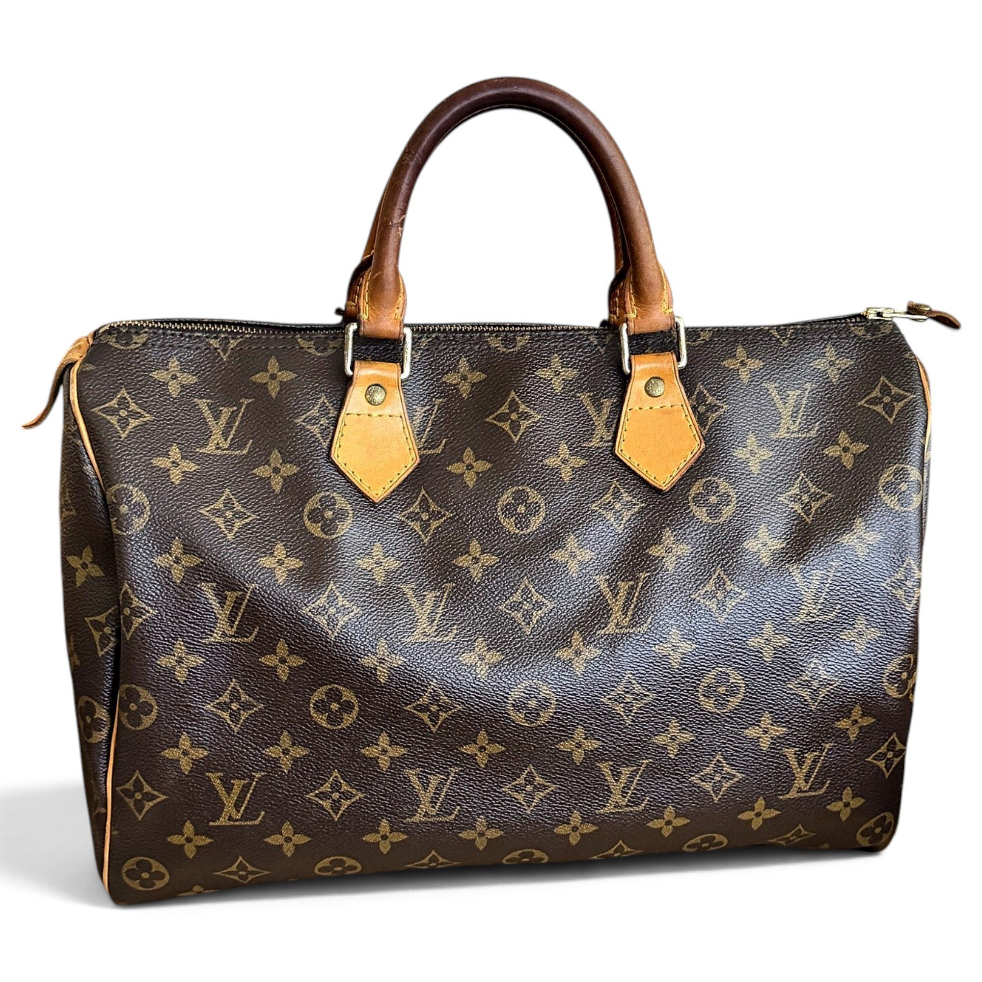 Speedy leather handbag