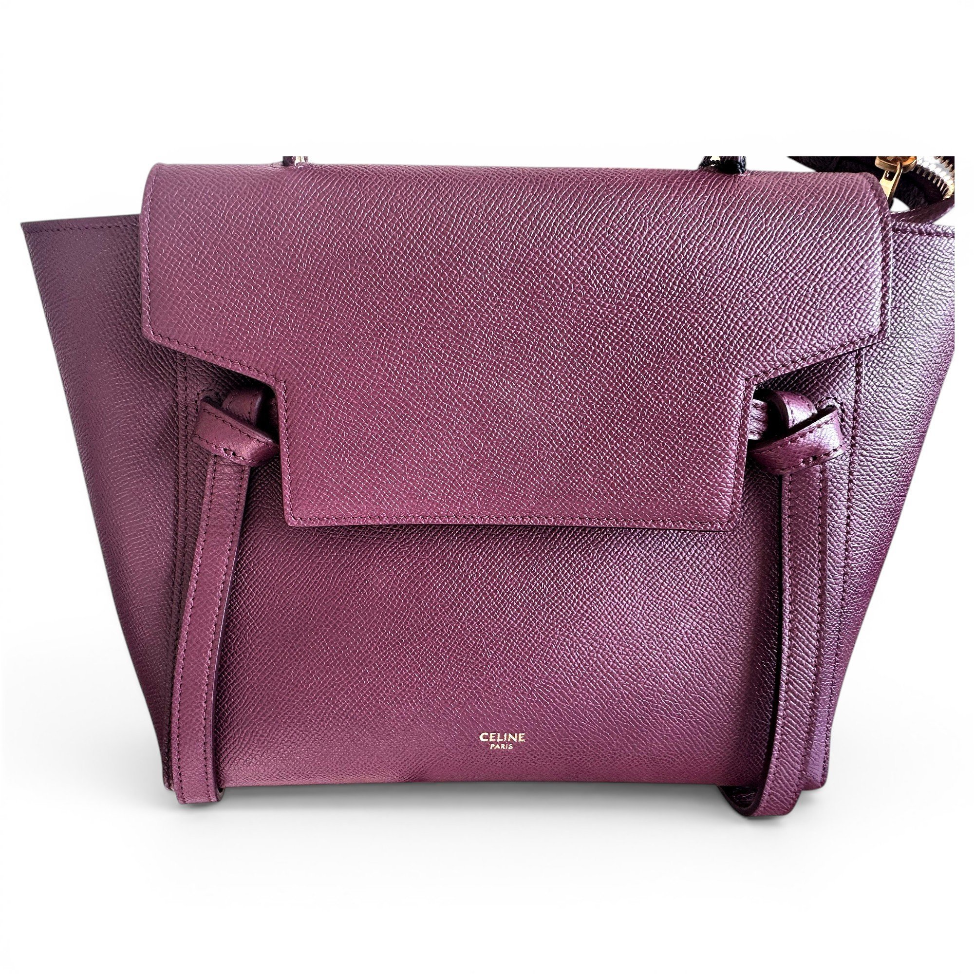 Belt leather handbag