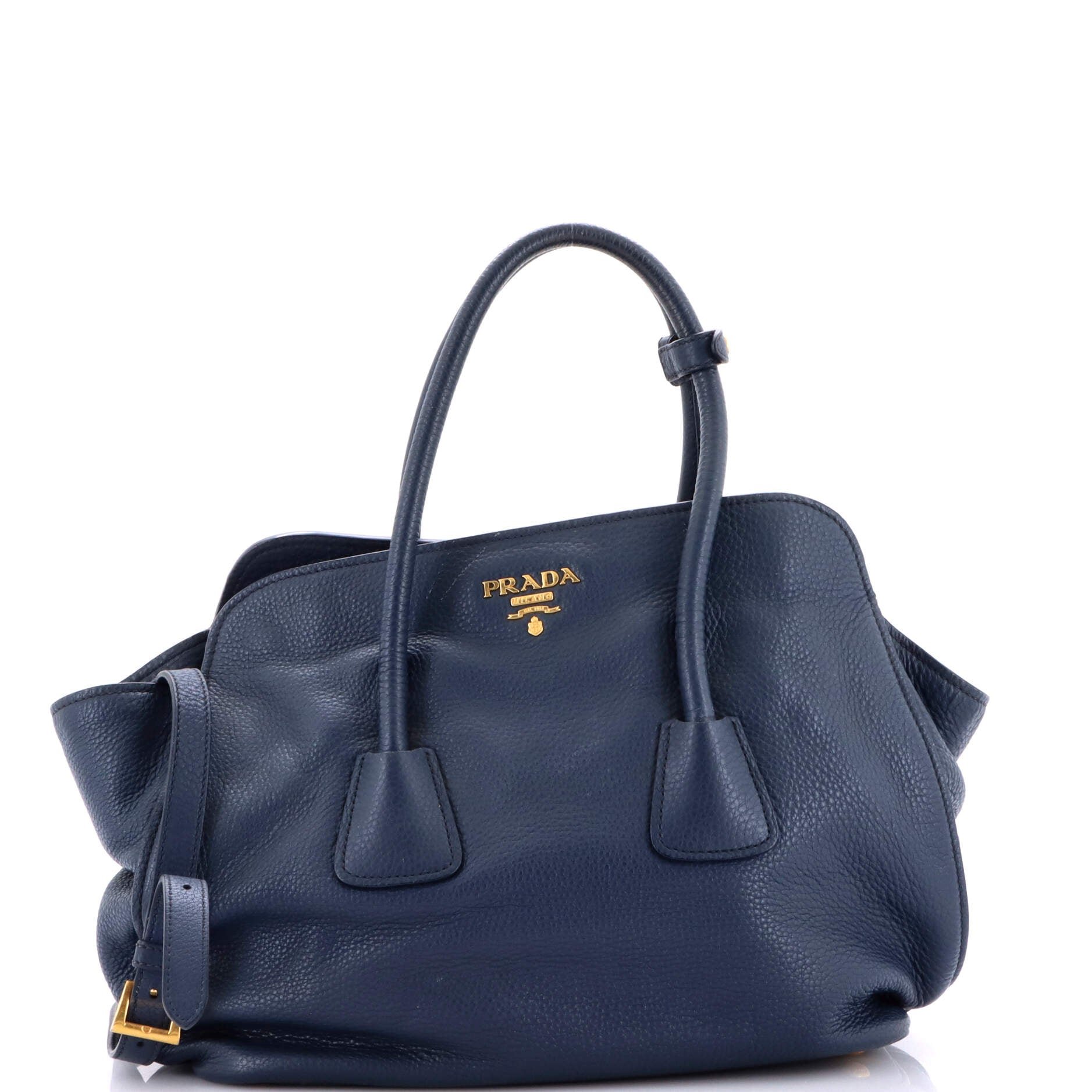 Prada Convertible Open Shopping Tote Vitello Daino Medium