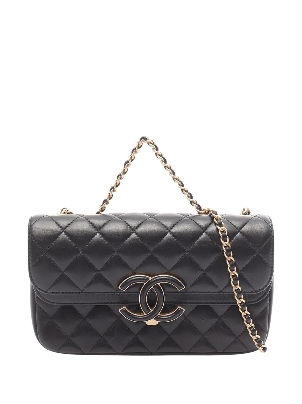 2018-2019 Small Diamond Embossed Calfskin New Chic Flap crossbody bag