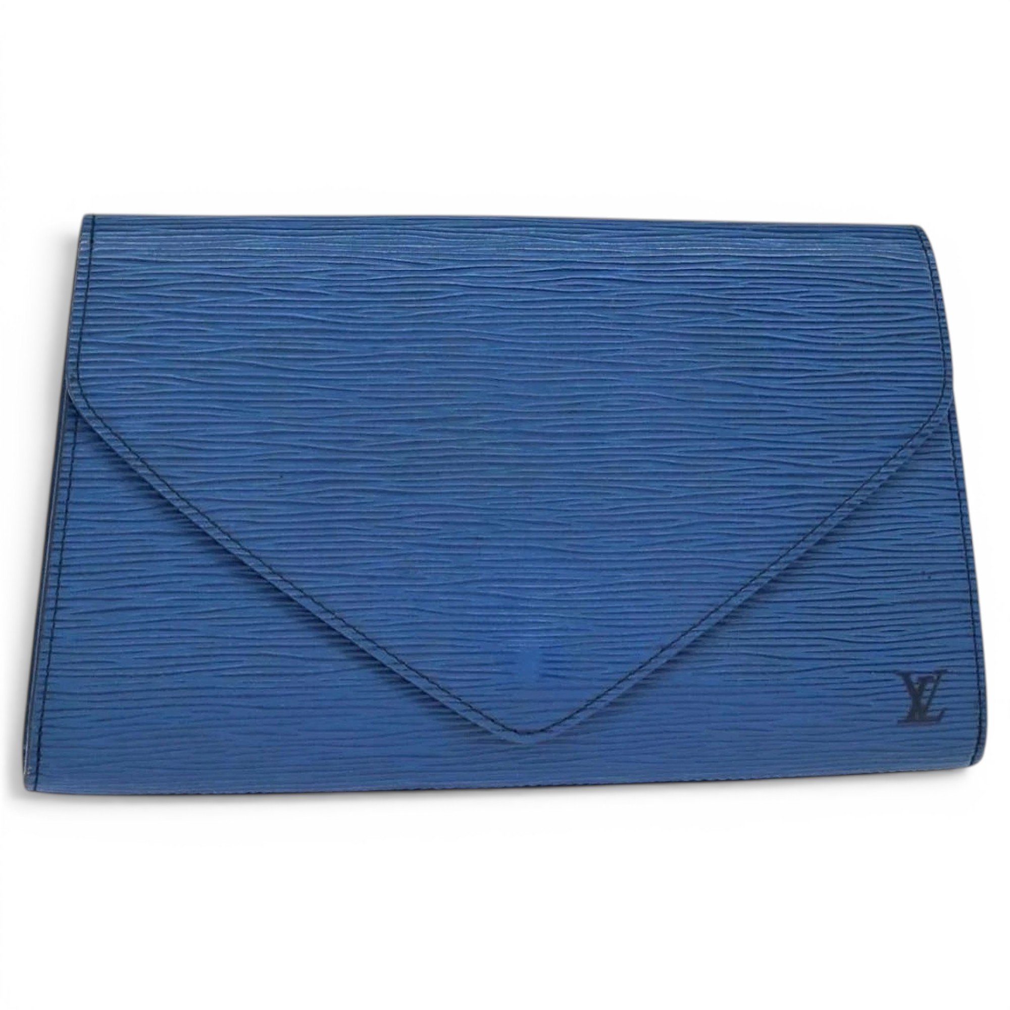 Leather clutch bag