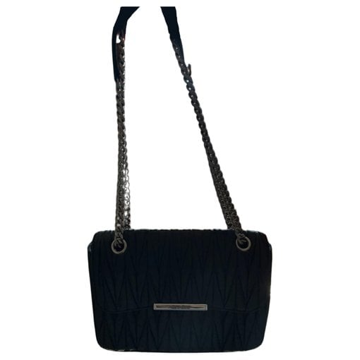 Matelassé leather clutch bag