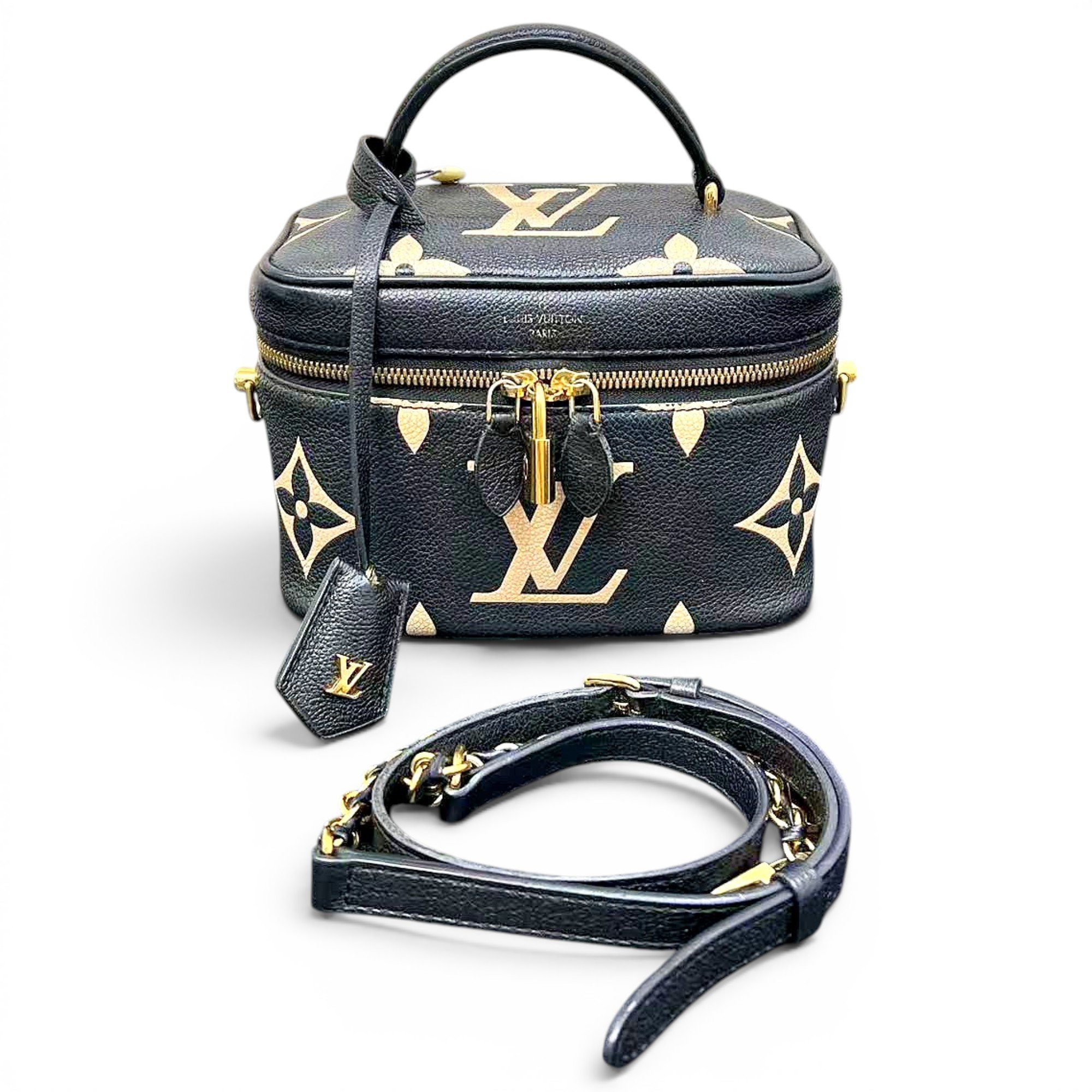 Vanity leather handbag
