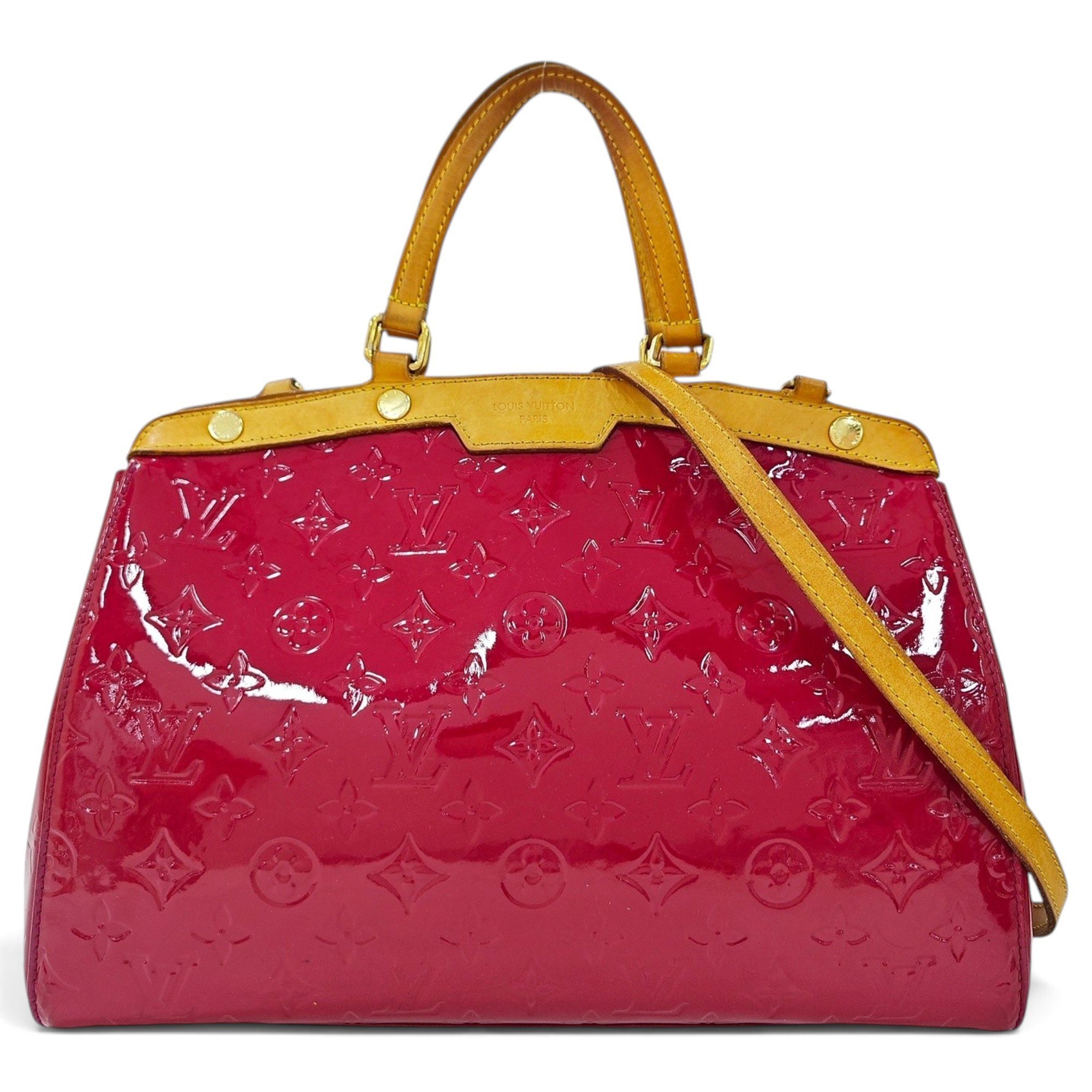 Patent leather handbag