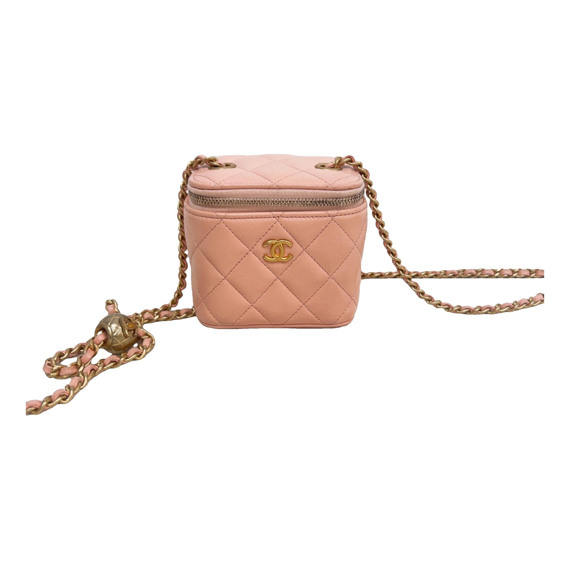 Vanity leather handbag