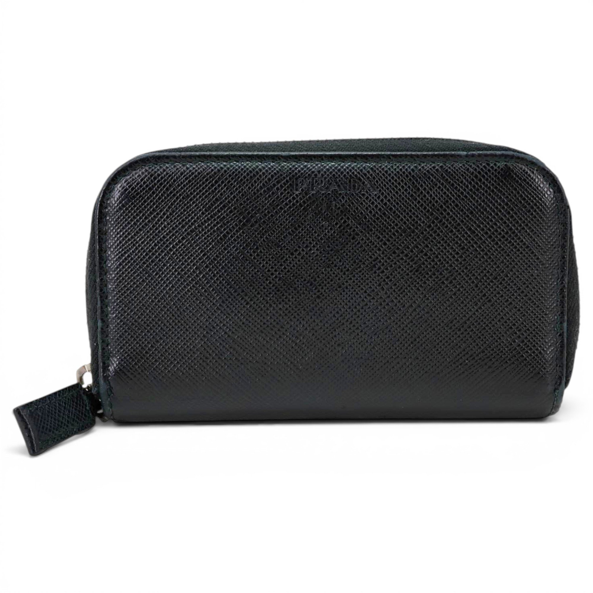 Leather clutch bag