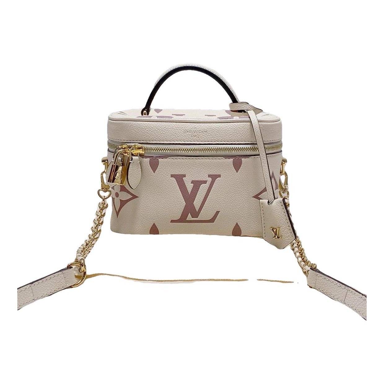 Vanity leather handbag