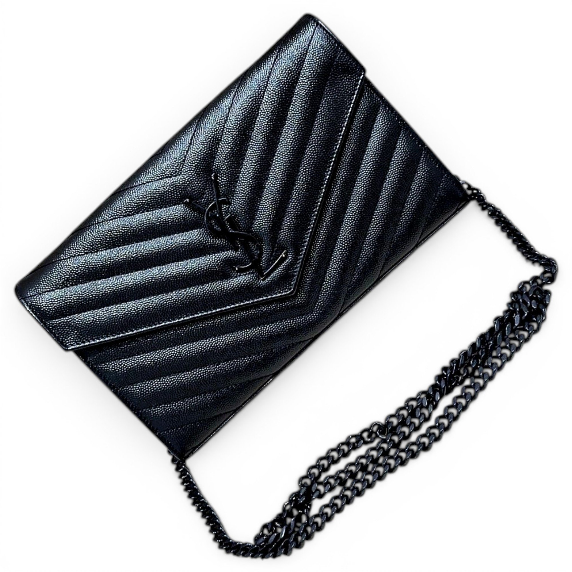Portefeuille enveloppe leather handbag