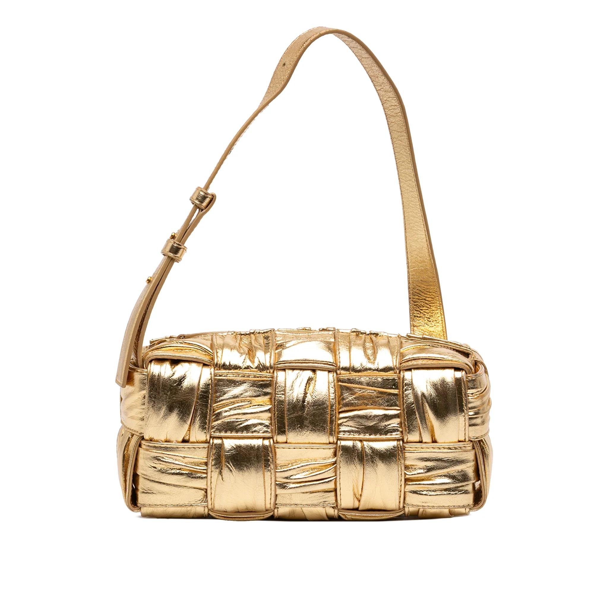 Cassette leather handbag