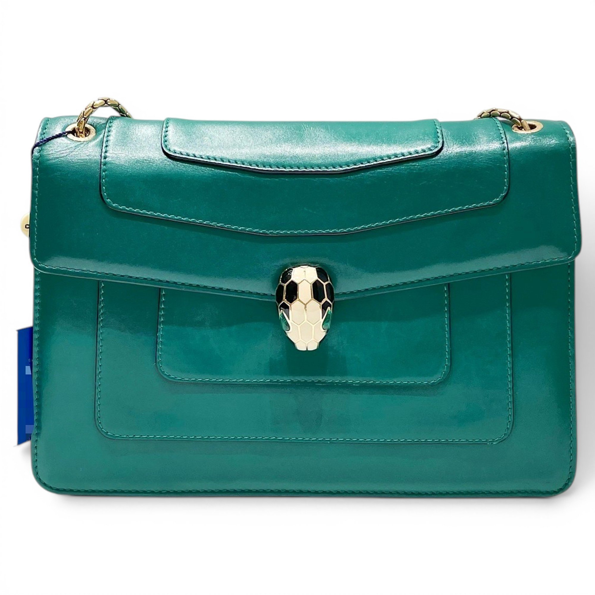 Bvlgari Serpenti leather handbag