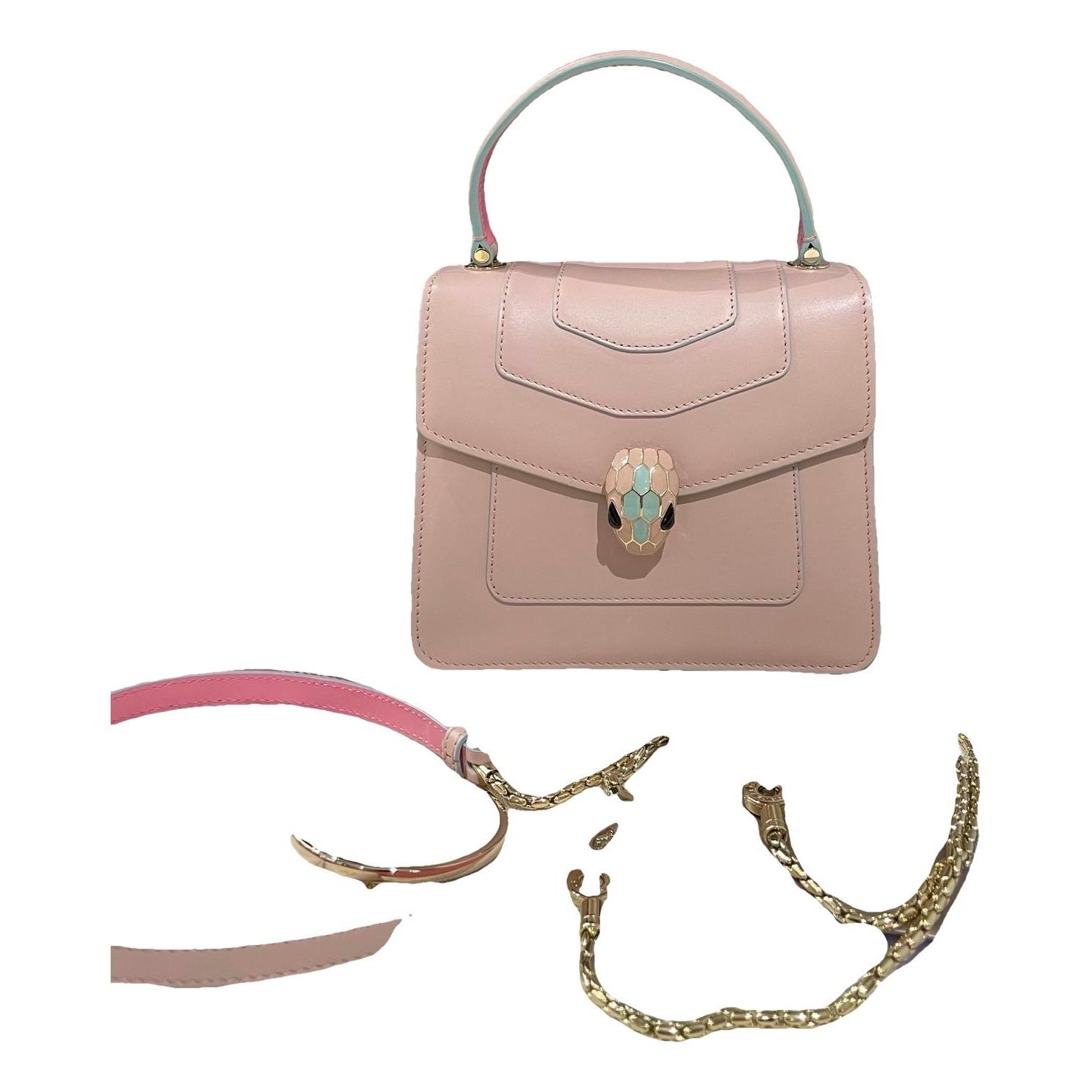 Serpenti leather handbag