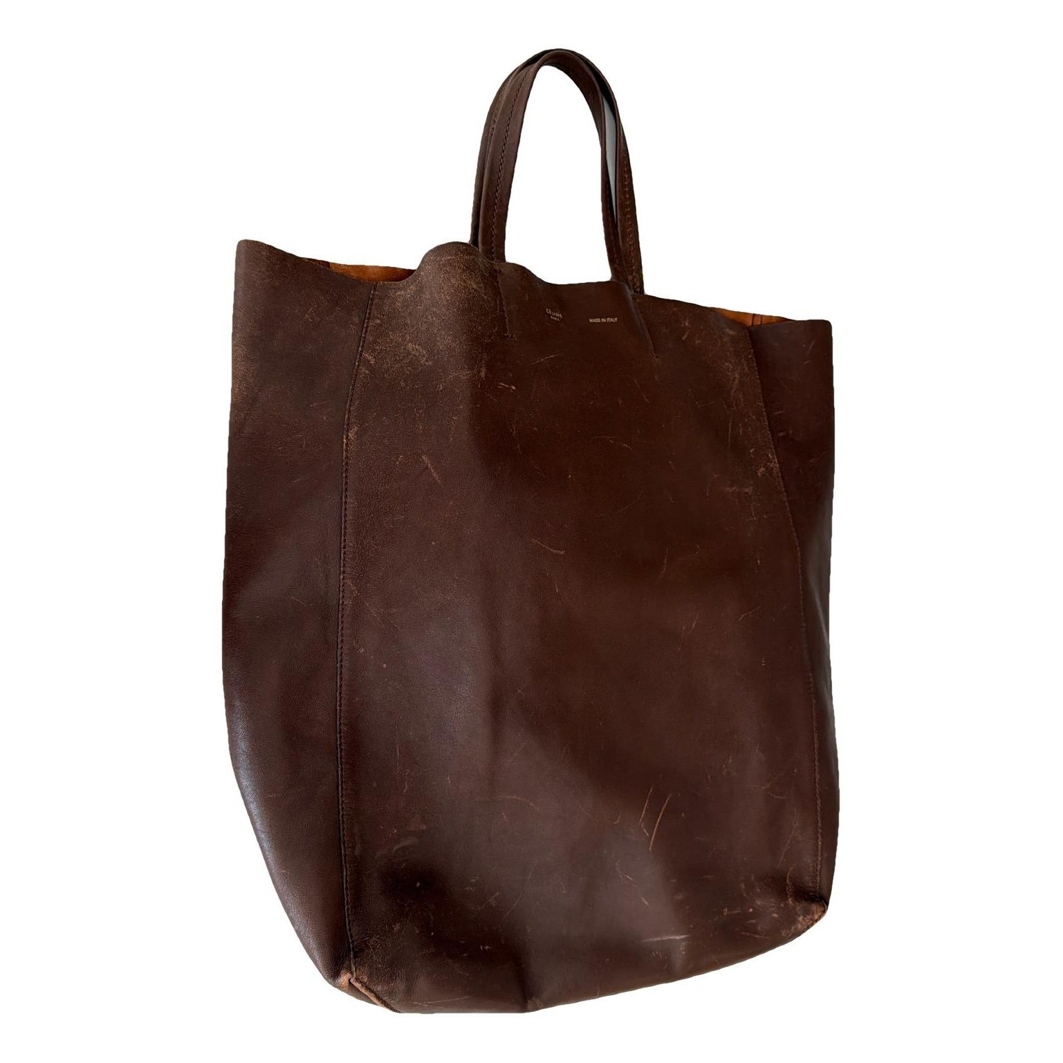 Cabas leather tote