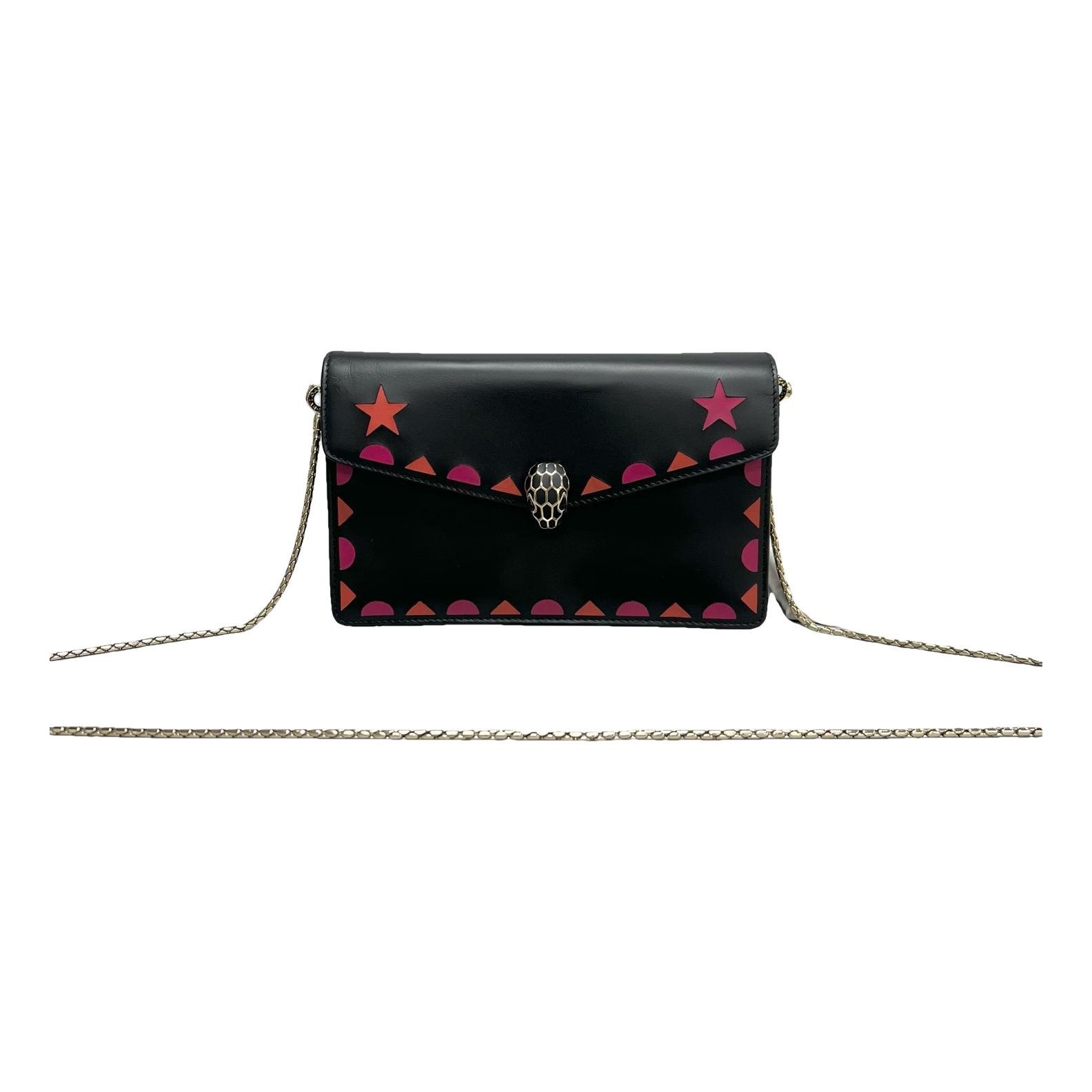 Serpenti leather handbag