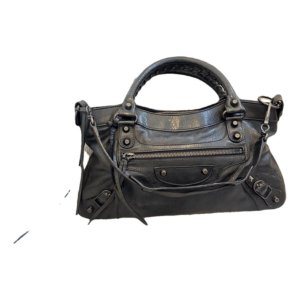 First leather handbag