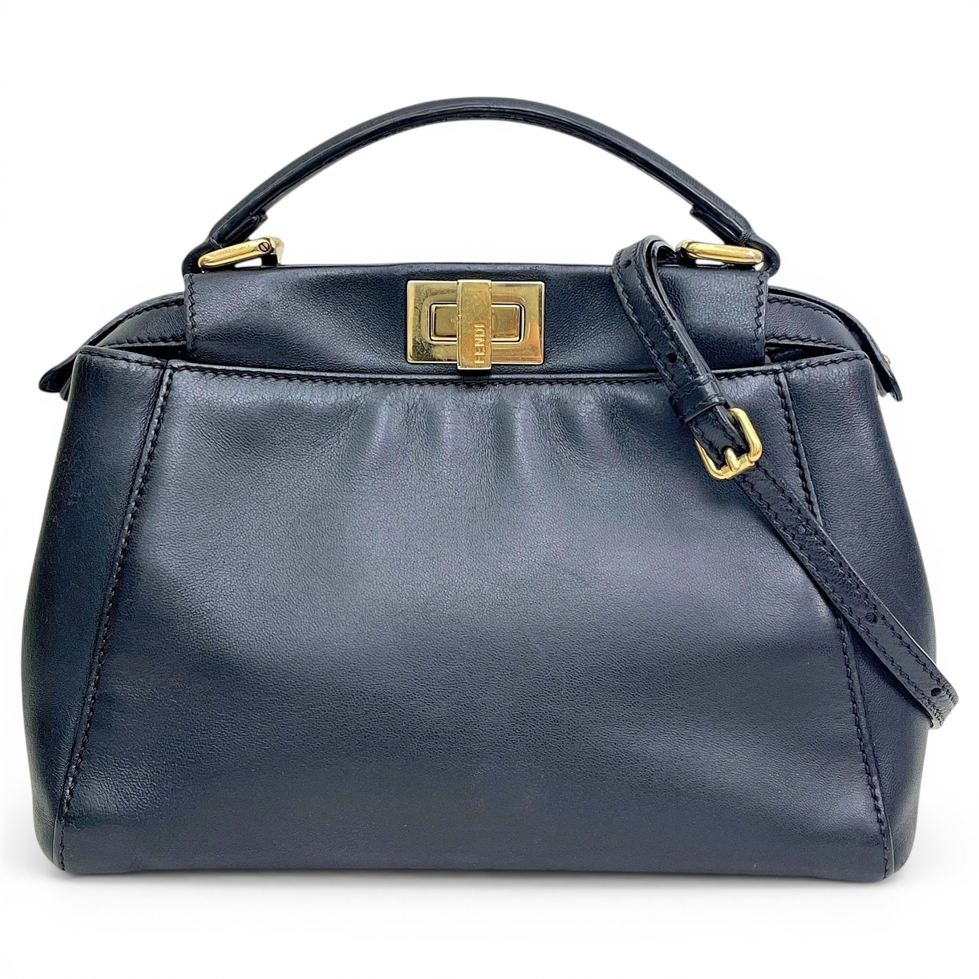Peekaboo leather handbag