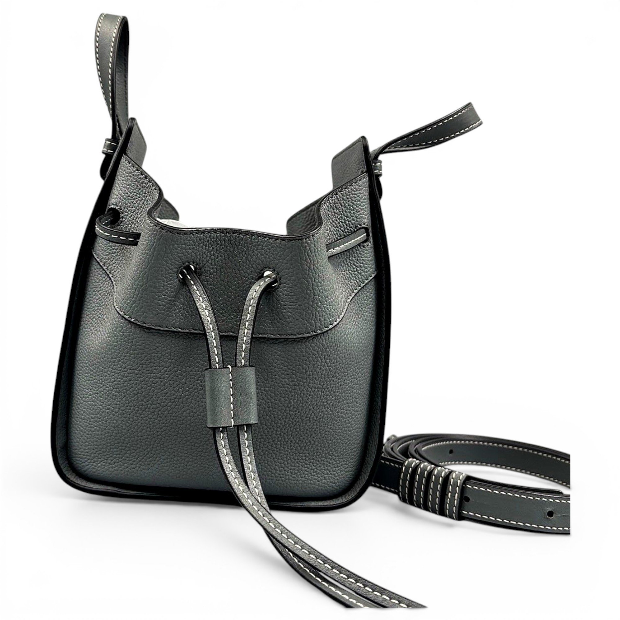 Hammock leather handbag