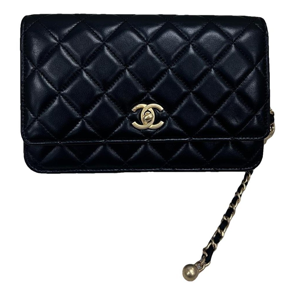 Trendy CC Wallet on Chain leather crossbody bag