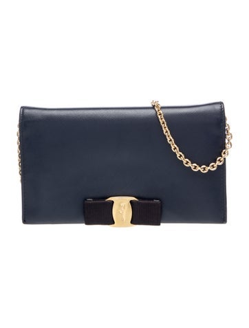 Ferragamo Leather Wallet on a Chain