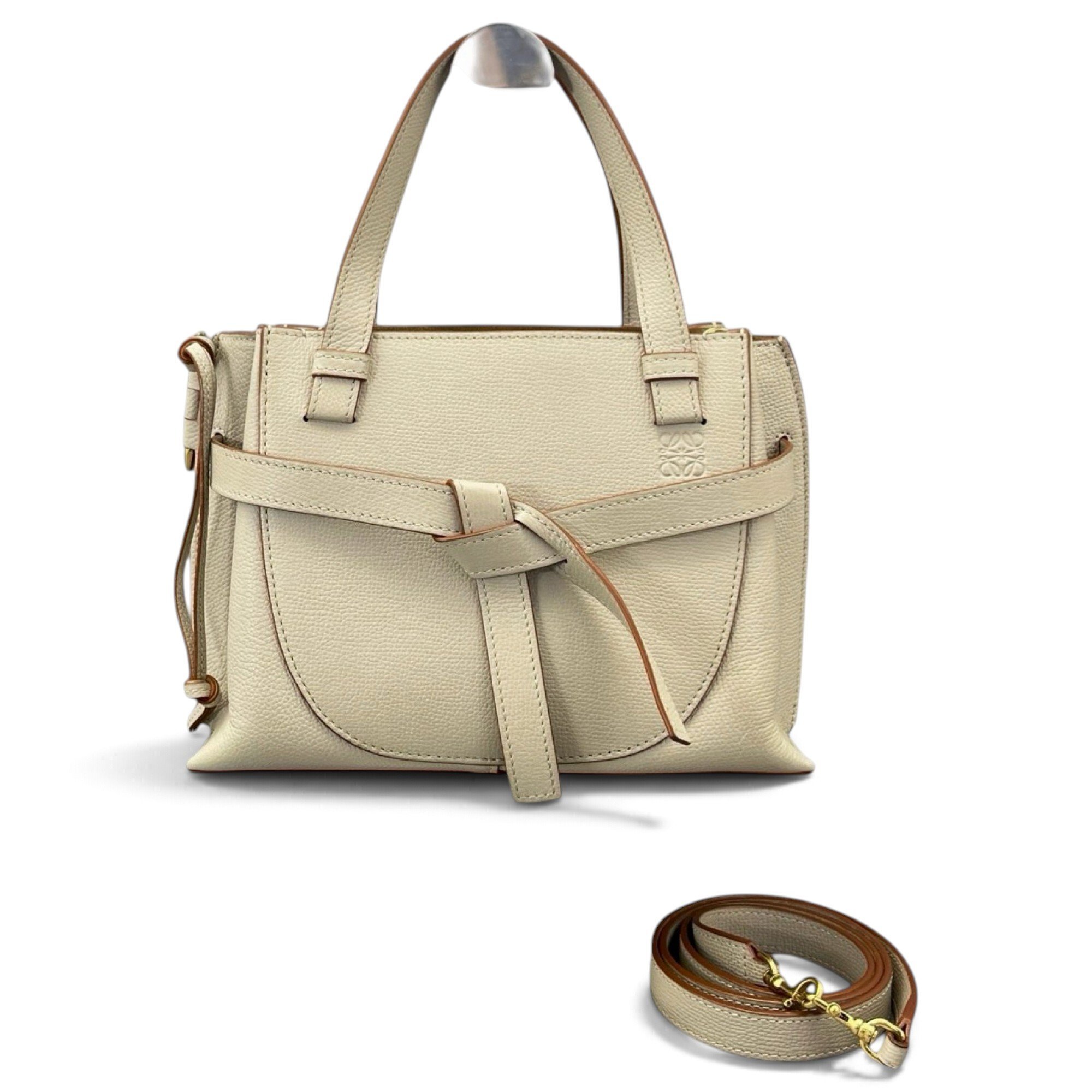 Gate Top Handle leather handbag
