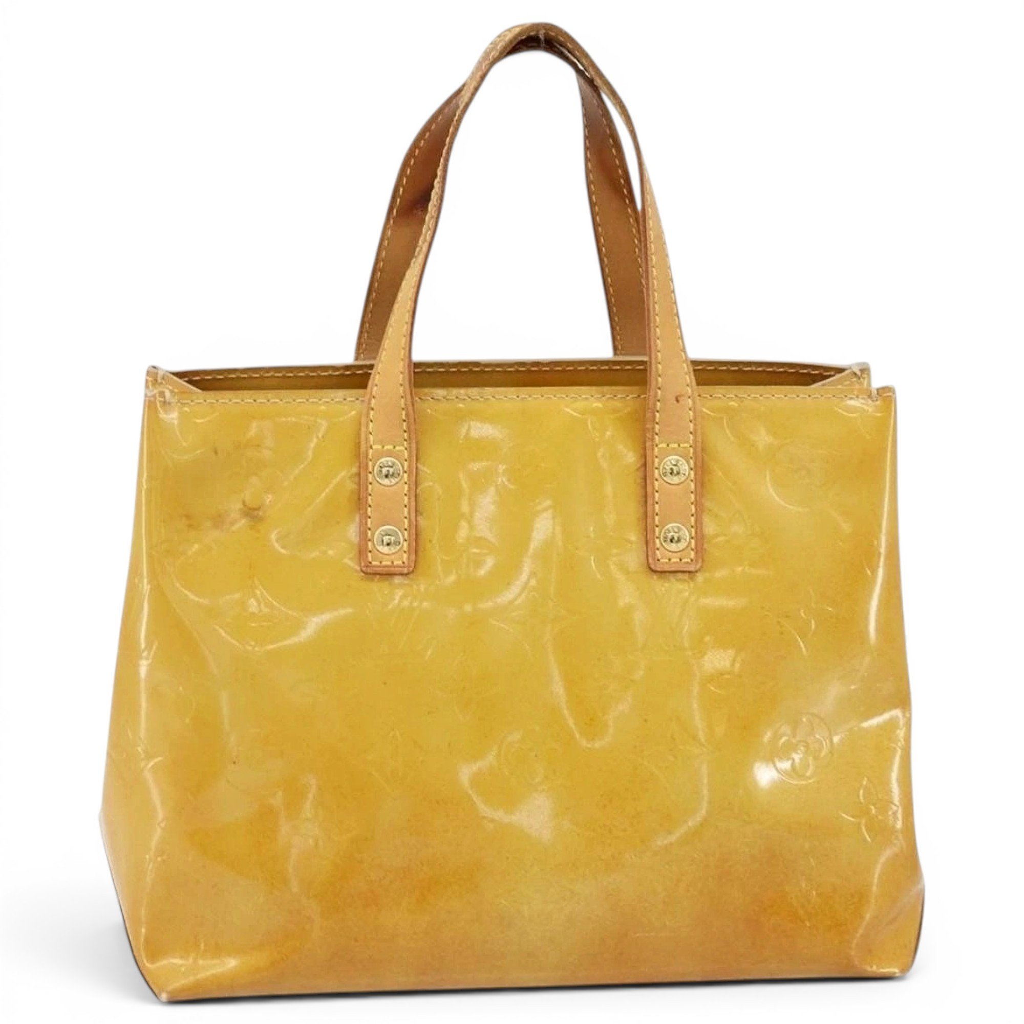Reade patent leather handbag
