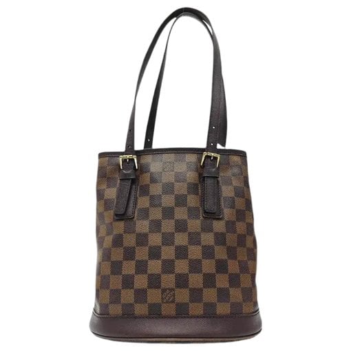 Bucket leather handbag