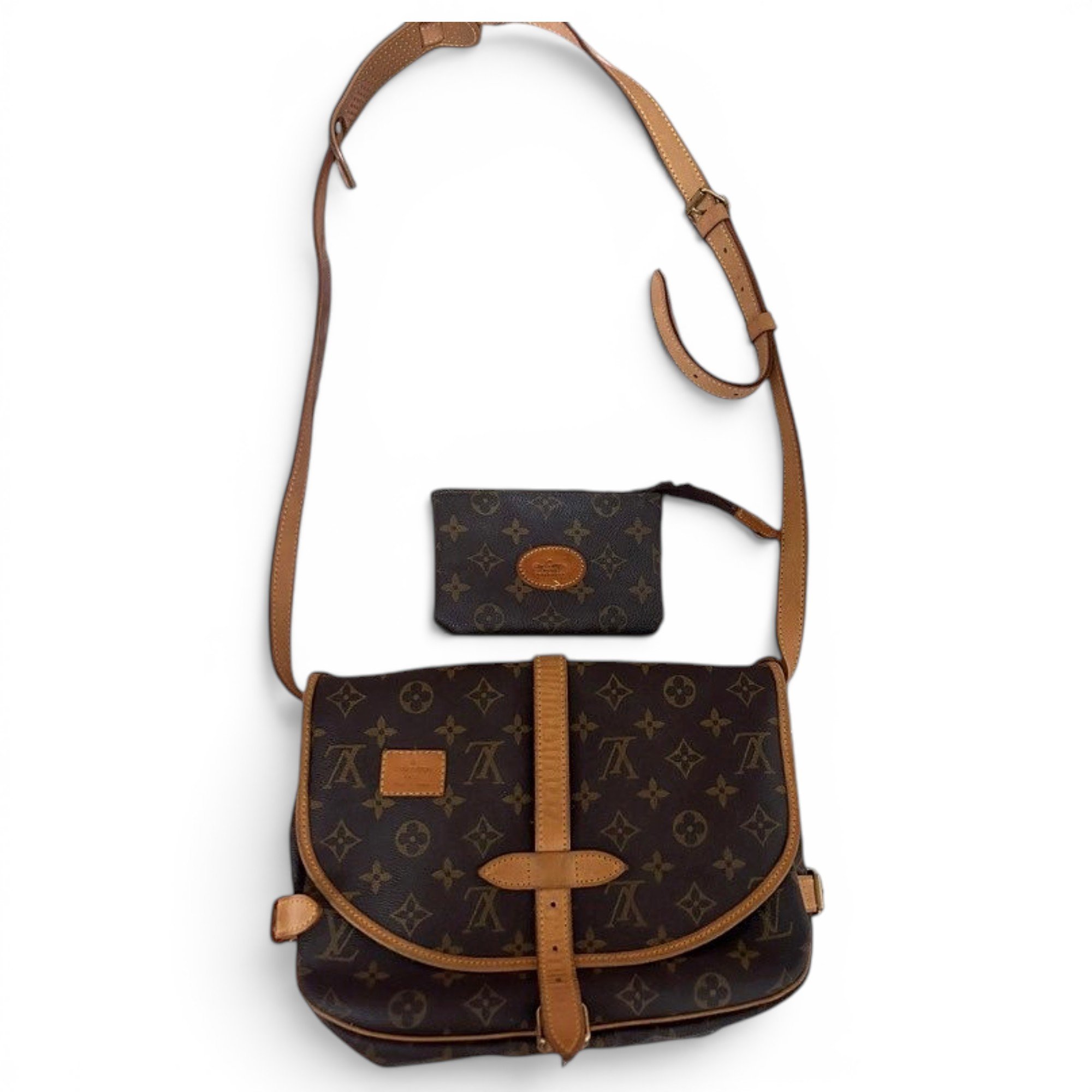 Saumur leather crossbody bag