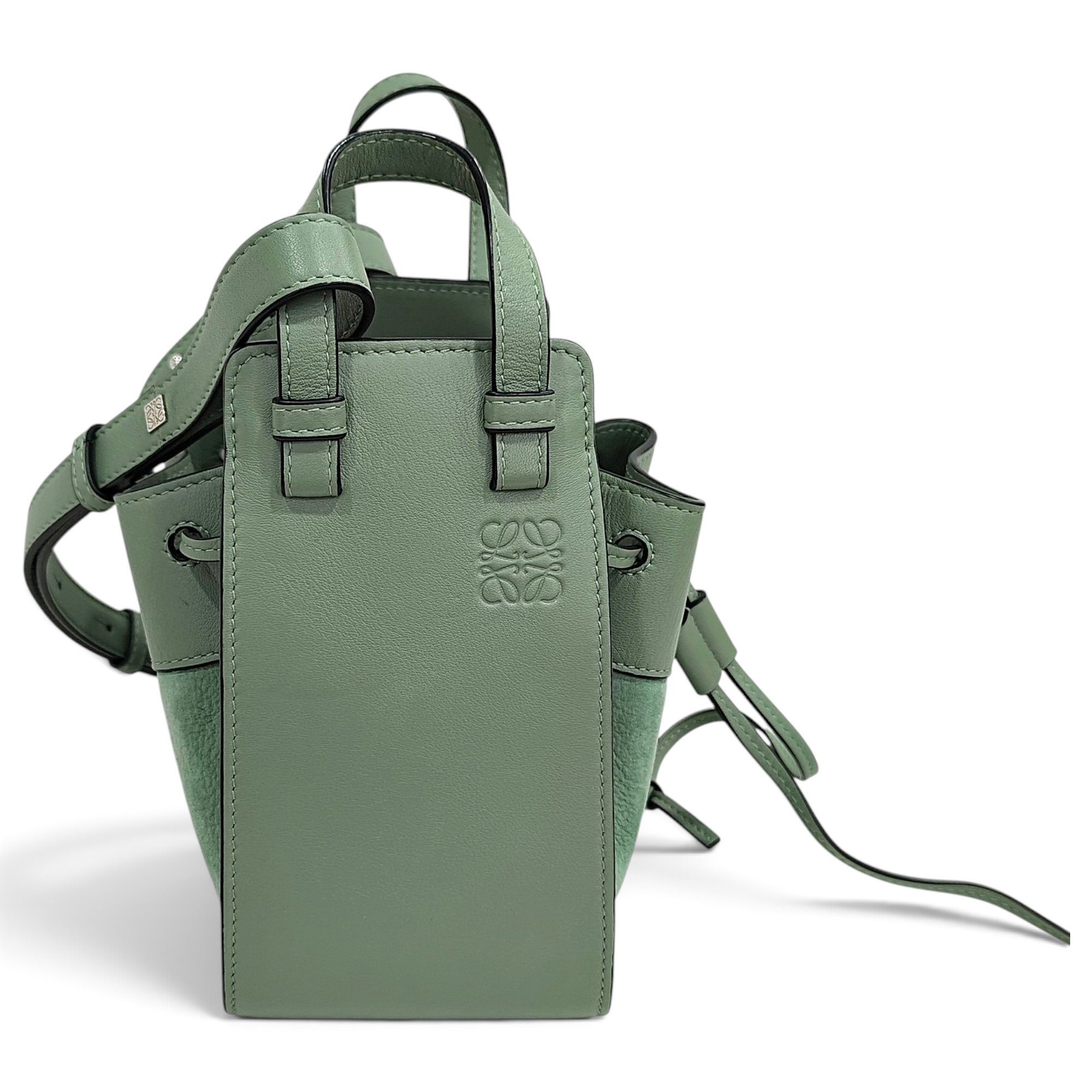 Hammock leather handbag