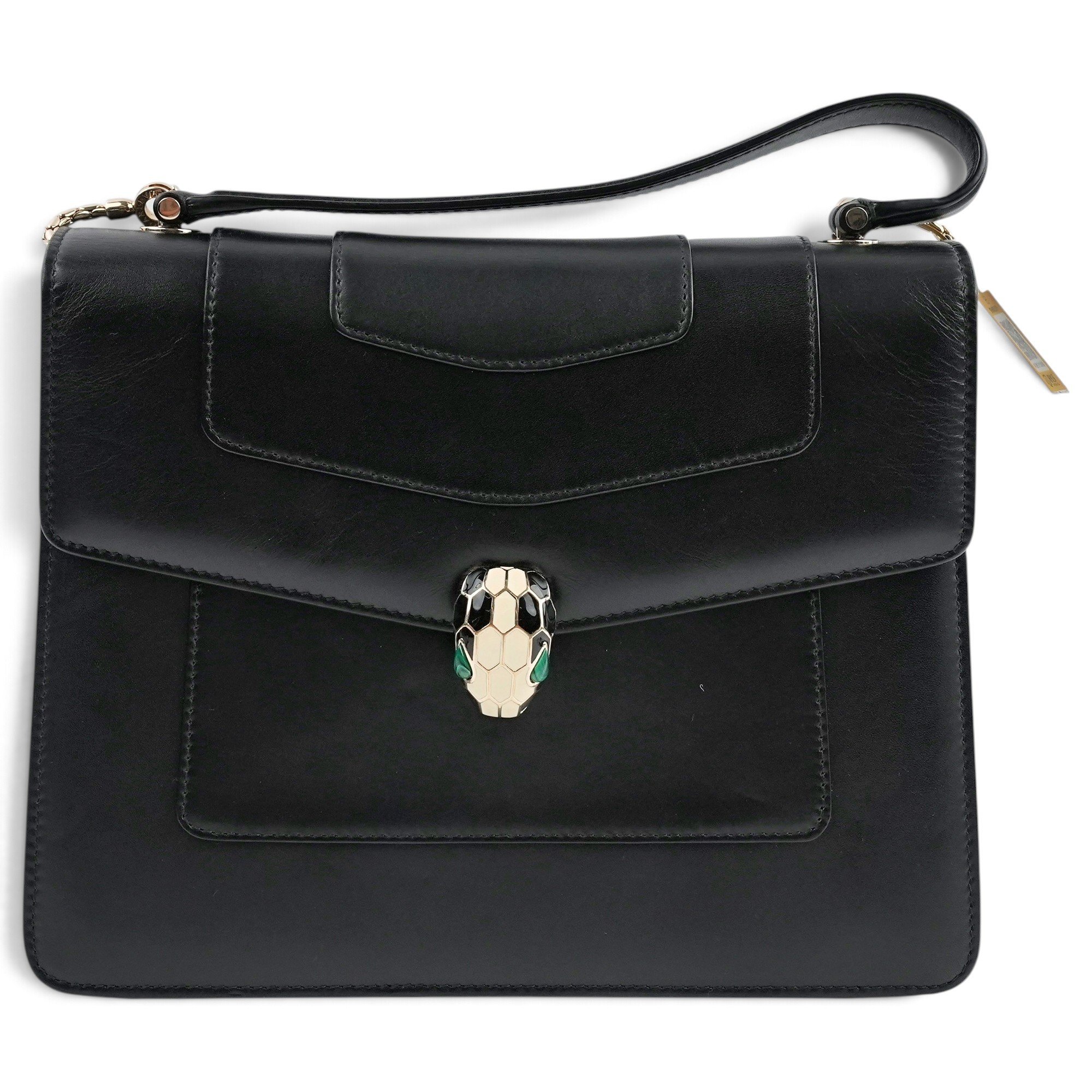 Serpenti leather handbag