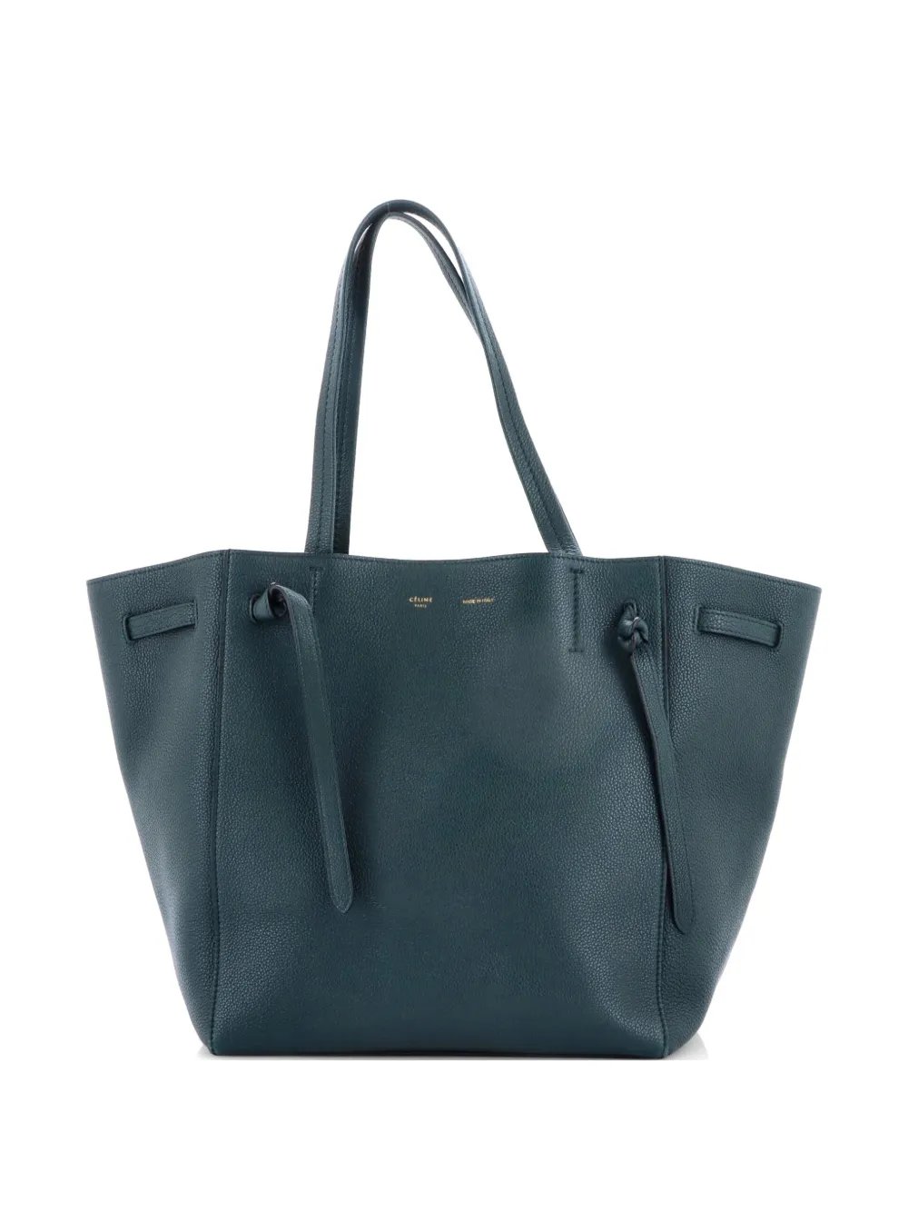 Phantom Tie Cabas Leather Small tote bag