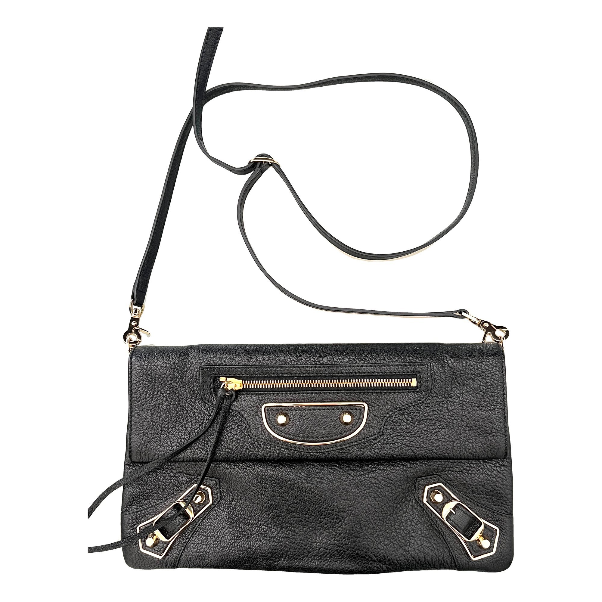 Envelop leather handbag