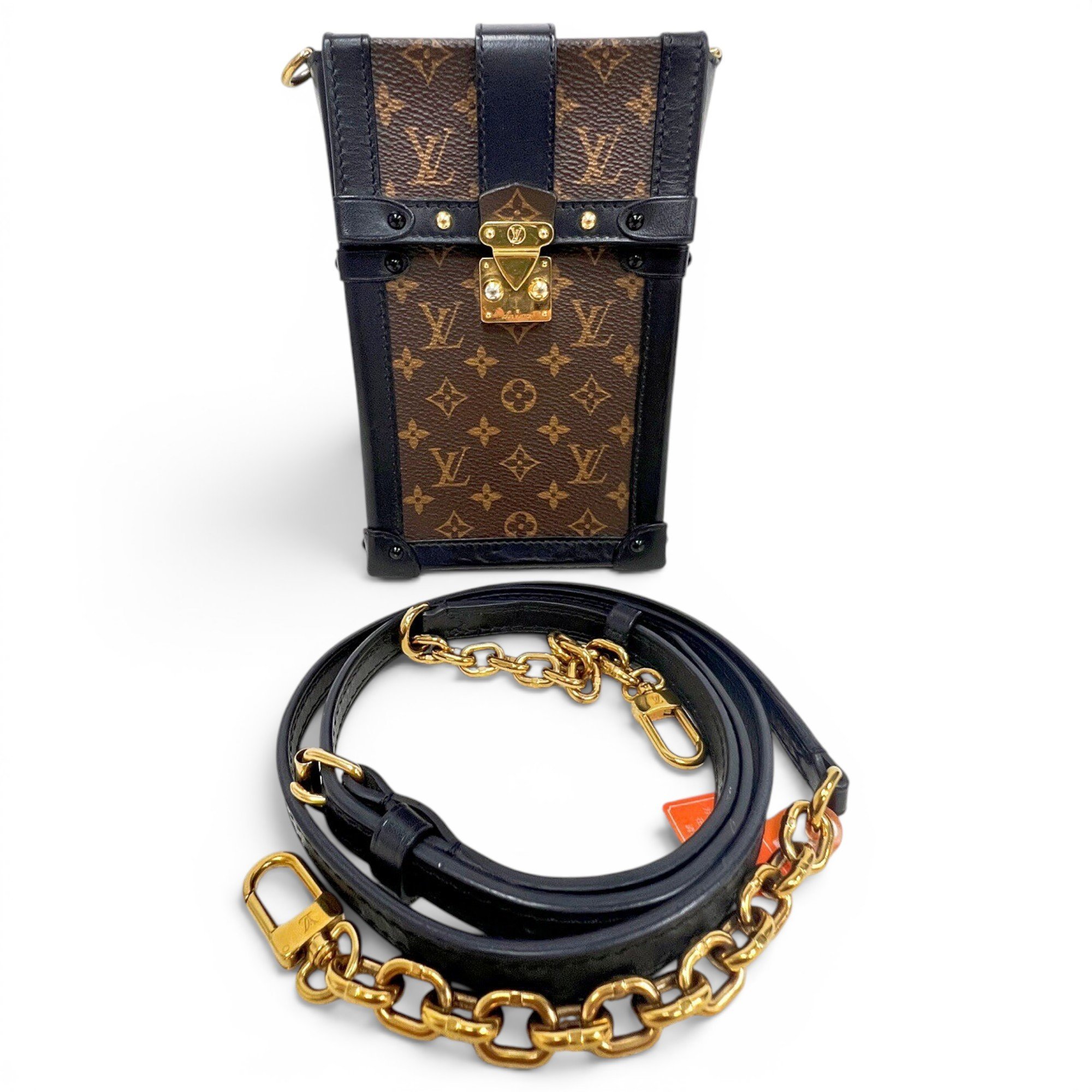 Pochette Trunk Verticale leather crossbody bag