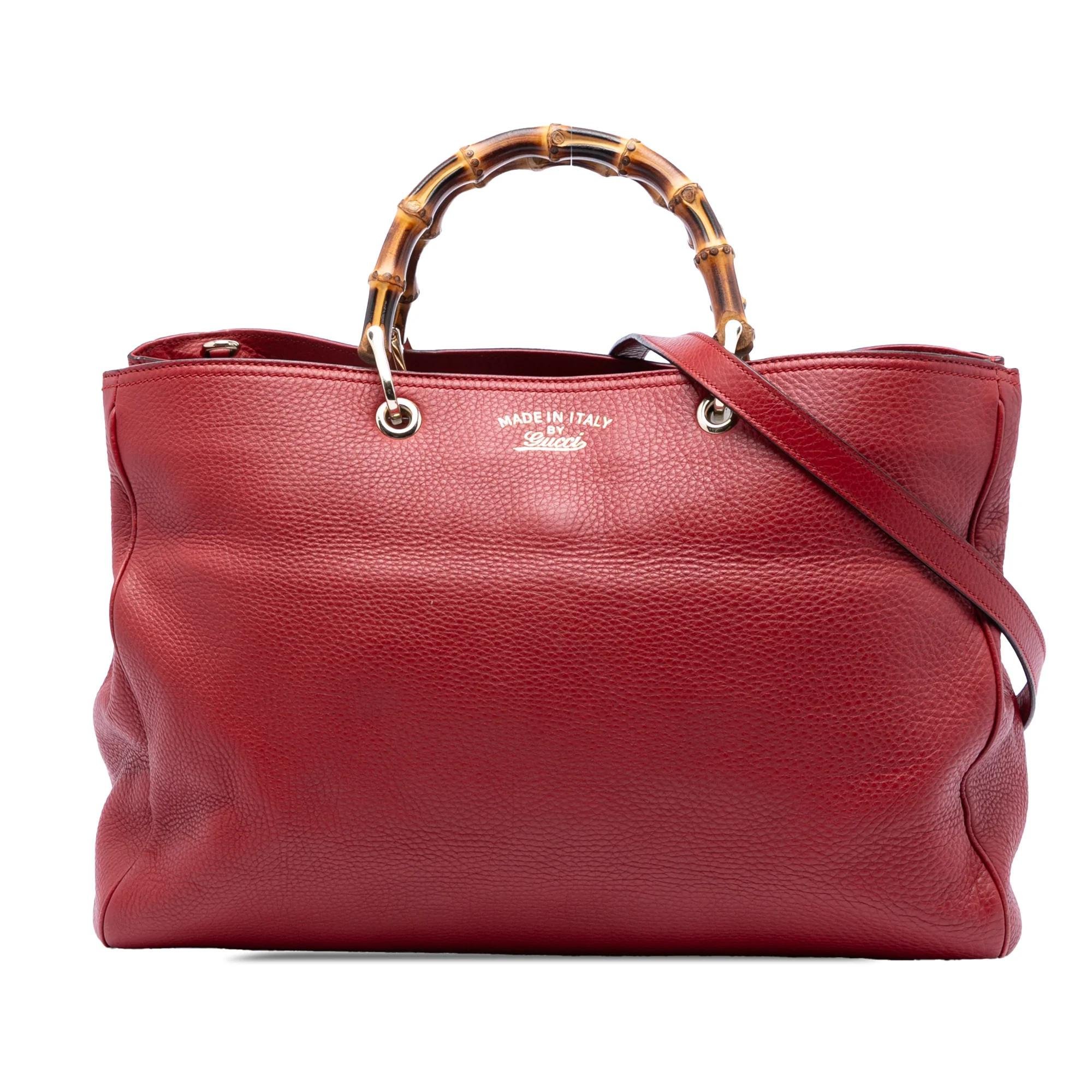 Bamboo pony-style calfskin satchel