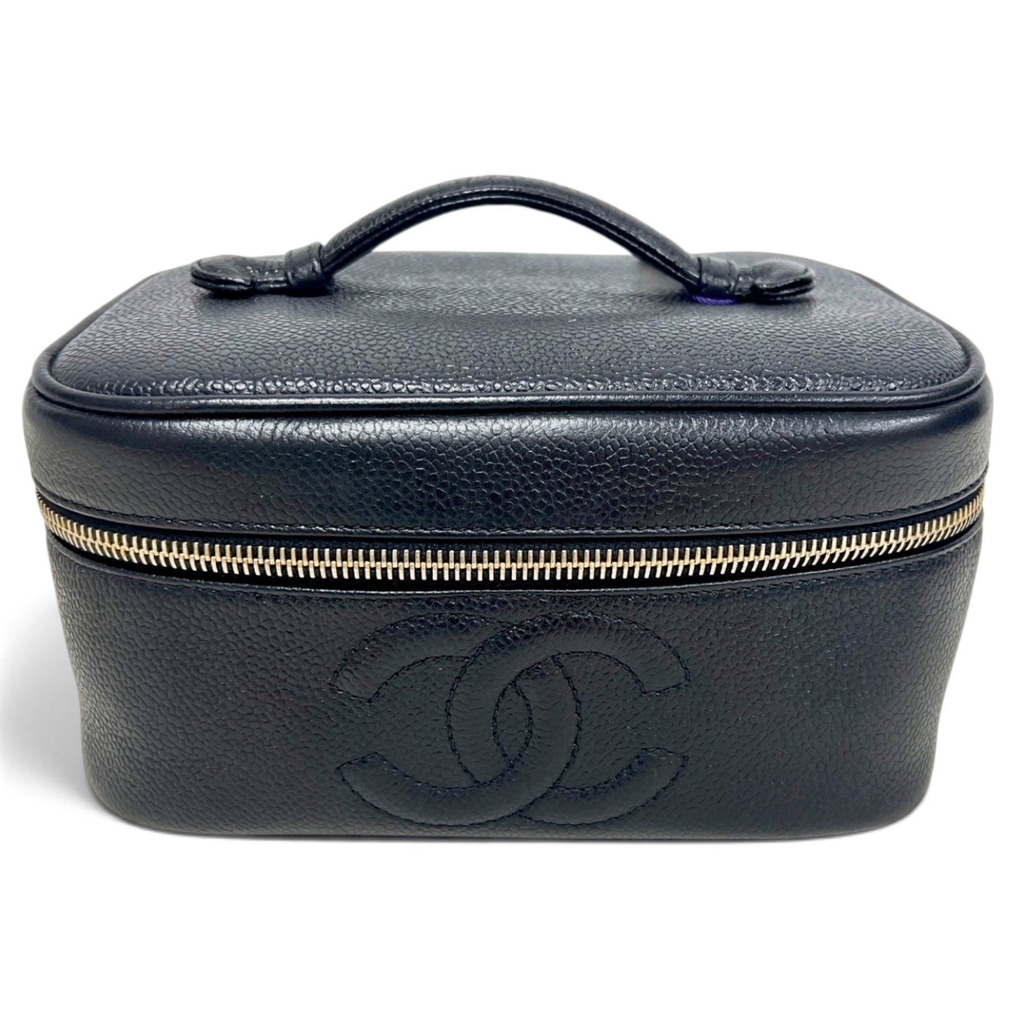 Vanity leather handbag