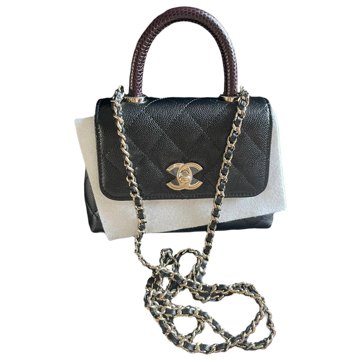 Coco Handle leather handbag